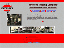 Tablet Screenshot of keystoneforging.com